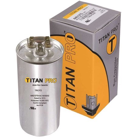 PACKARD Titan Pro Run Capacitor 50+5 MFD 440/370-Volt Round TRCFD505